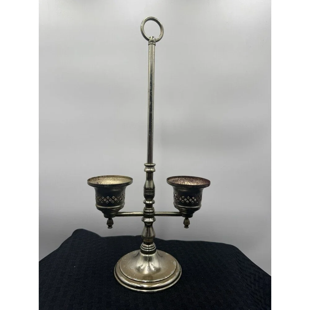 Vtg Princess House Double Candelabra Taper Candle Holder